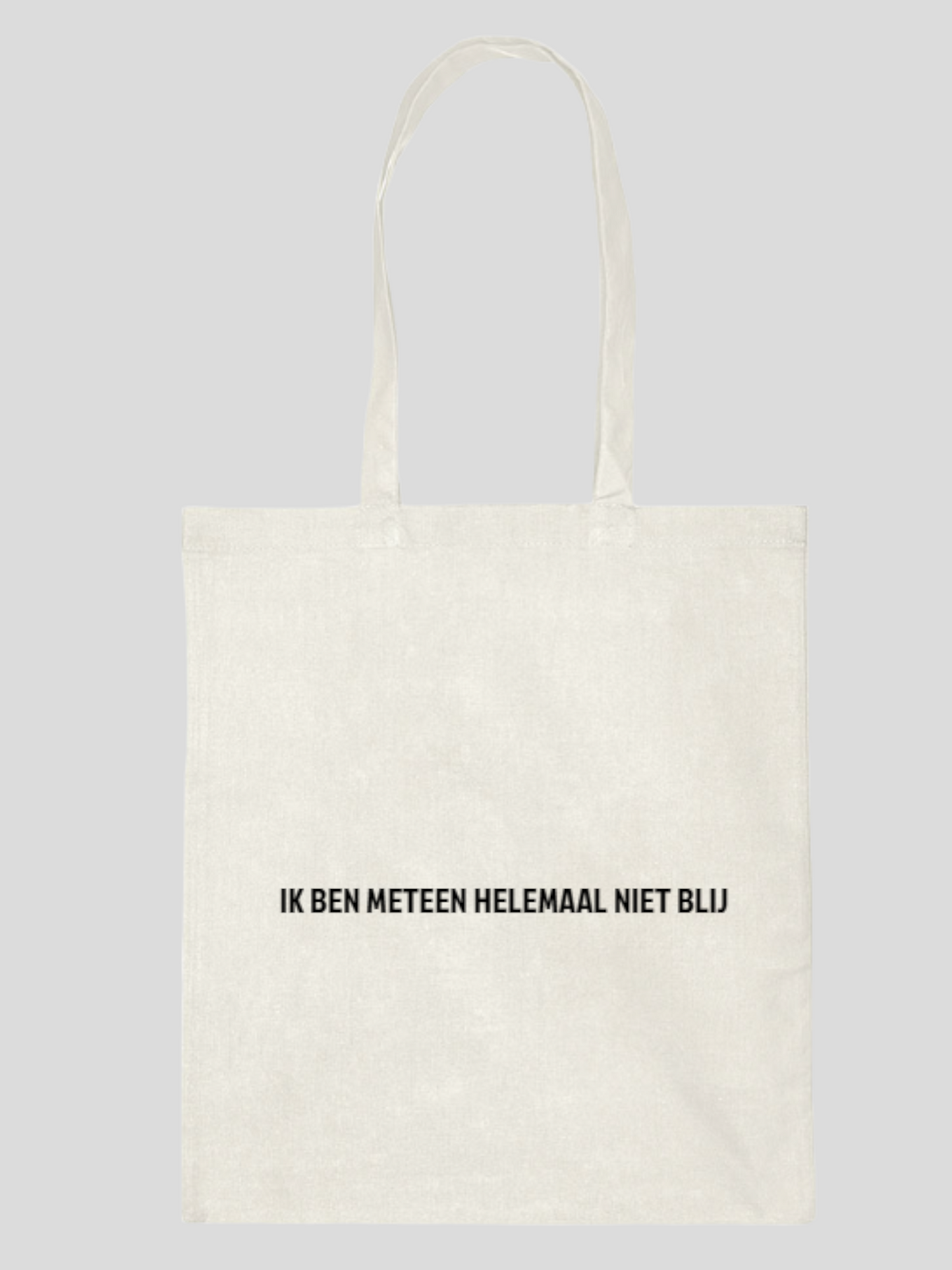 Katoenen tas met tekst