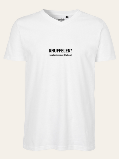 T-shirt bedrukt KNUFFELEN?