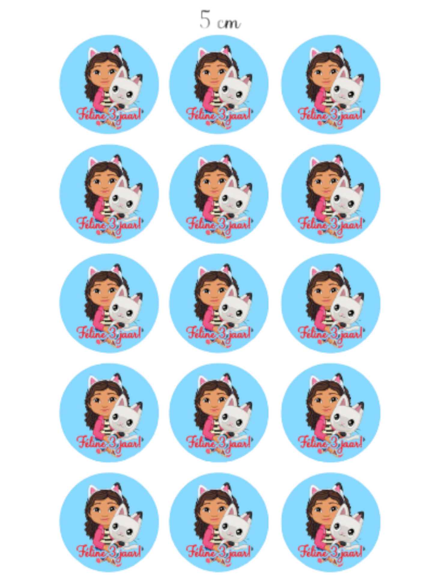 Sluitsticker Gaby cat