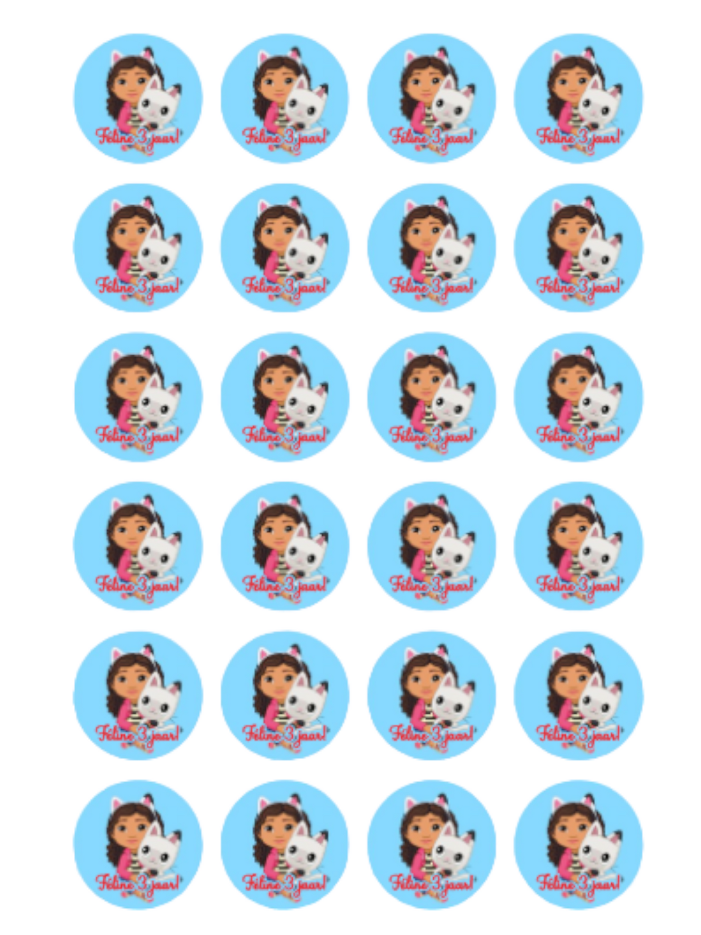 Sluitsticker Gaby cat