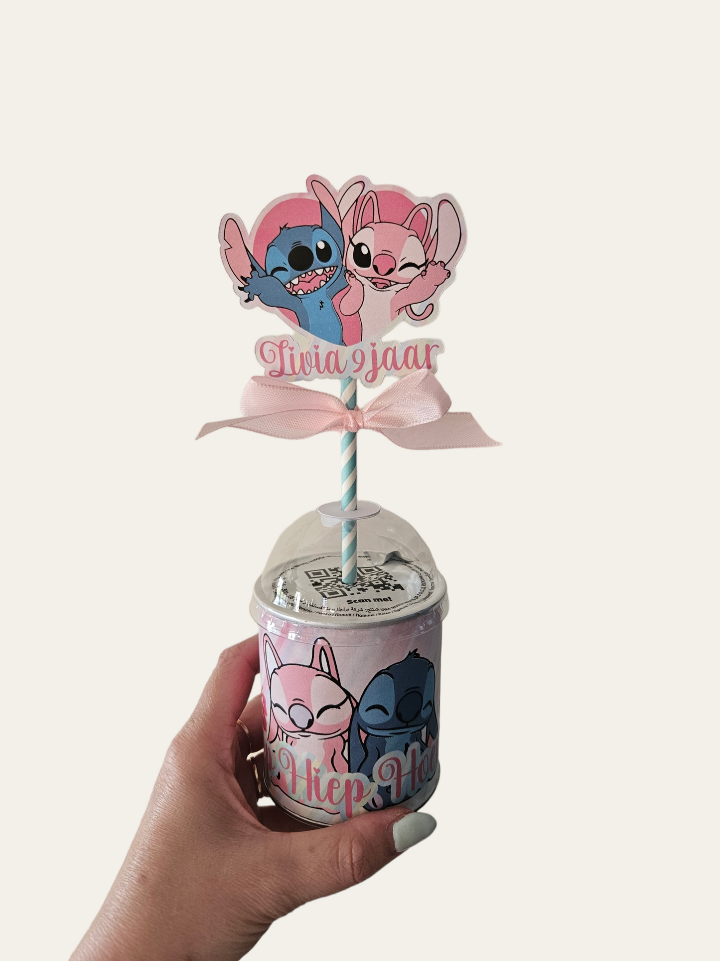 Pringles busje Stitch en Angel